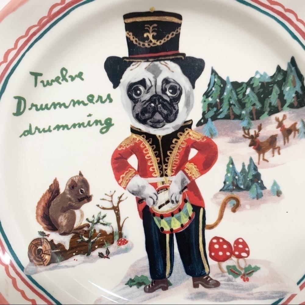 Anthropologie Nathalie Lete 12 Drummers Drumming - Picture 2 of 6